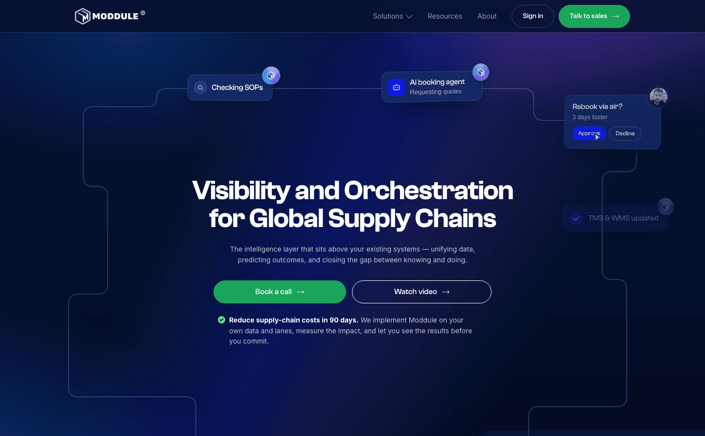 Moddule supply chain platform